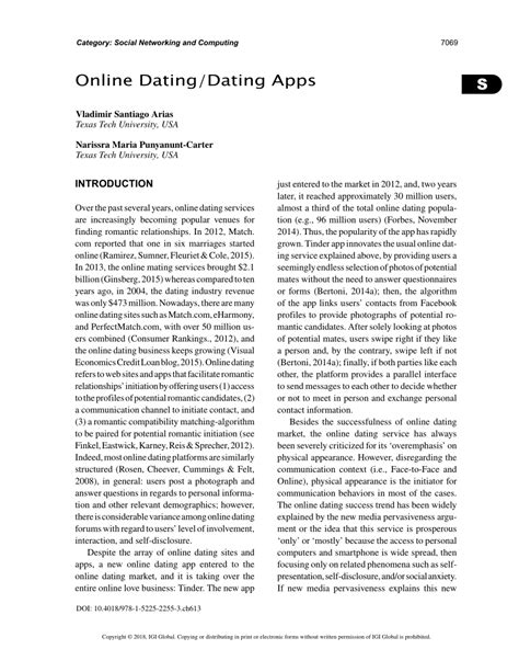dating app research paper